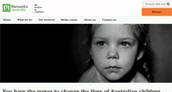 Desktop Screenshot of barnardos.org.au
